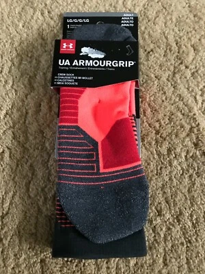 Calcetines de entrenamiento Under Armour talla grande negro naranja un par Foto 1 de 4