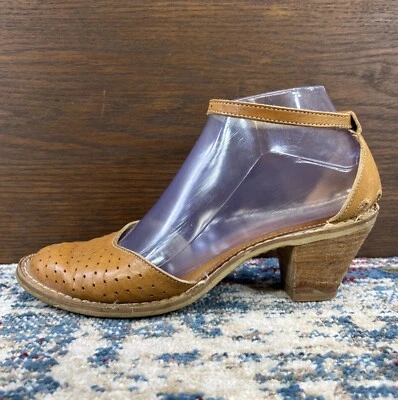 Sandalias de salón Zodiac de colección sin cordones de cuero marrón tostado para mujer talla 7M Foto 1 de 4