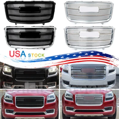 Fit 2013-2016 GMC Acadia Denali Style Front Bumper Upper Grille Assembly 4Color Foto 1 de 2