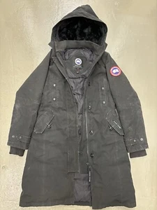 Authentic CANADA GOOSE Women's Black Down Filled Kensington Parka Size XXSmall - Picture 1 of 14