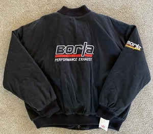 NEU VINTAGE Borla Exhaust Racing NASCAR USA Sportwear Varsity Bomberjacke XXL - Bild 1 von 11
