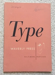 Type, Waverly Press - Picture 1 of 4