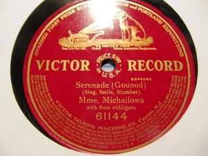 1902 RUSSIAN G&T MARIE MICHAILOWA Gounod SERENADE A N Semenov flute VICTOR 61144 - Imagen 1 de 1