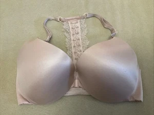 Victoria’s Secret BH So Obsessed Push-up 34D beige Frontverschluss Korsett Spitze - Bild 1 von 4