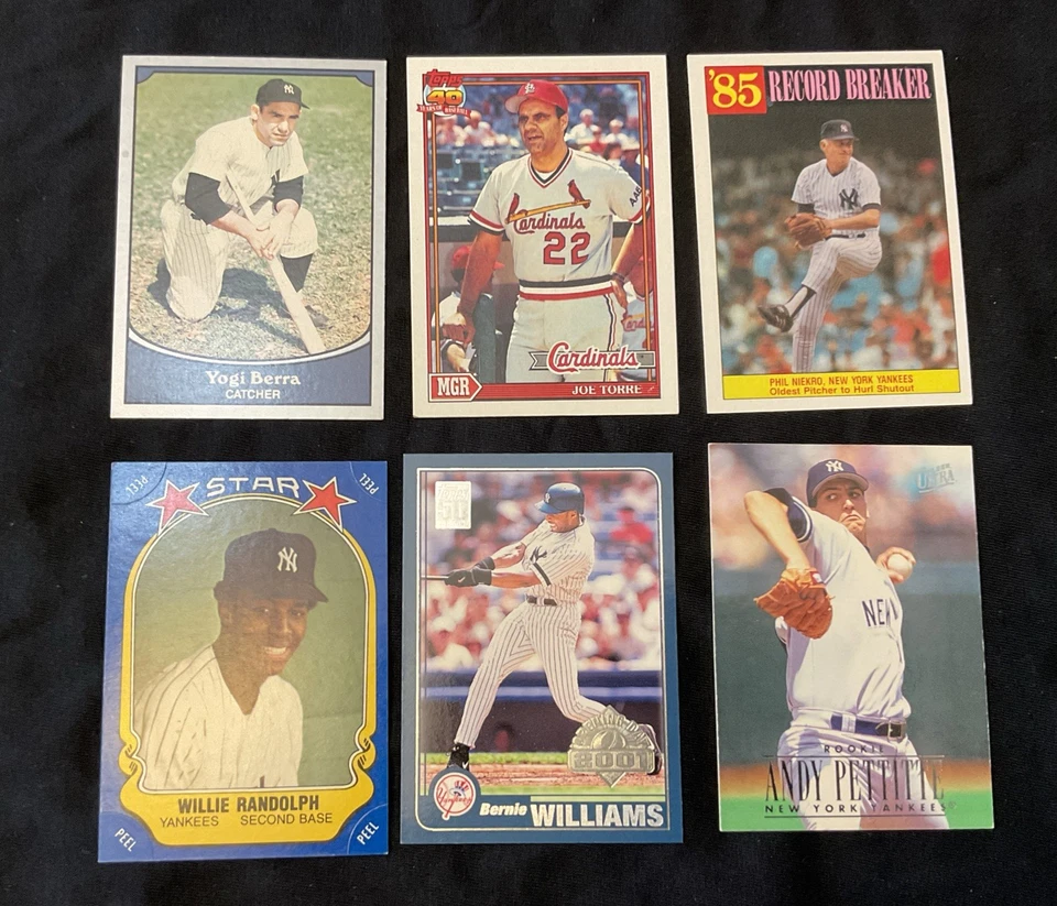 1981 PEGATINA FLEER WILLIE RANDOLPH + YOGI BERRA PACIFIC TARJETAS COLECCIONABLES YANKEES Foto 1 de 1