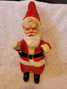 Peluche Babbo Natale vintage stile Rushton faccia in gomma vintage 20” anni 50 Natale - Foto 1 di 9