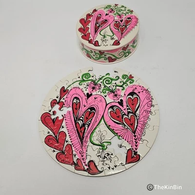 Springbok Love Thingies Heart Sing 1968 Puzzle Sandy Miller 7in MISSING 4 Pcs - Image 1 of 4