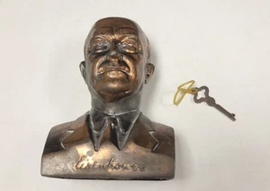 Dwight D Eisenhower Büste Bank vom Wichita Kansas Broadway bei Waterman mit Schlüssel - Bild 1 von 5