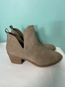 Top Moda Women's Shoes Side Zip Beige Size 10 - Picture 1 of 8