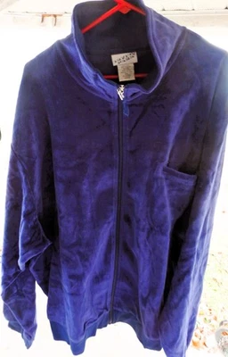 Jaqueta e Calça Irvine Park Velour Tracksuit/Loungewear Azul Royal Tamanho 3XL Nova - Imagem 1 de 4