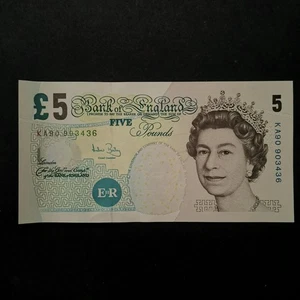 BILLET CIRCULE 5 POUNDS 2004 2011 AB ELIZABETH II / ELIZABETH FRY / ROYAUME UNI - Picture 1 of 2