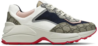 NUEVO EN CAJA Zapatillas Gucci GG Rhyton Beige Azul Rosa Para Mujer Talla EU35.5 US5.5 Foto 1 de 4