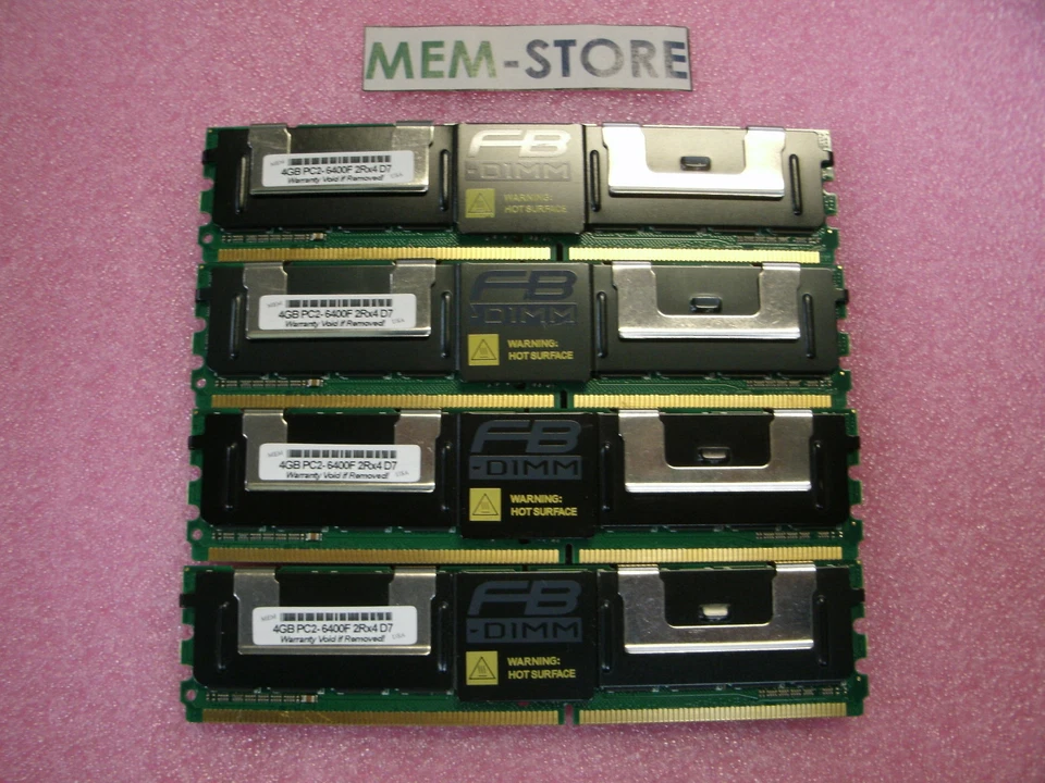 16GB 4x4GB 800MHz FBDIMM Memory Dell T7400 New - Image 1 of 2