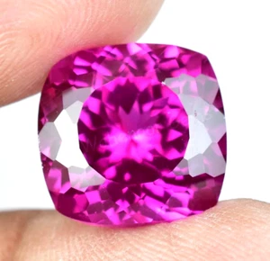 Natürlicher Rhodolith Granat Himbeere Kissen 13,15 Ct Zertifiziert Lose Edelstein - Bild 1 von 6