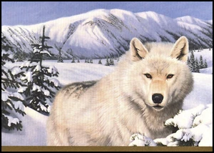Greeting Card - Timber Wolf - Thomas Hirata - Christmas 0880 - Picture 1 of 2