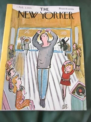 New Yorker magazine February 3 1945 ballet dancer male teacher kids Foto 1 de 4