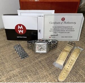 Michele Deco 18 Diamond MOP Bracelet Watch