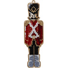 Bead Embroidery Kit Beadwork on a Wooden Base DIY Toy Soldier FLK-391