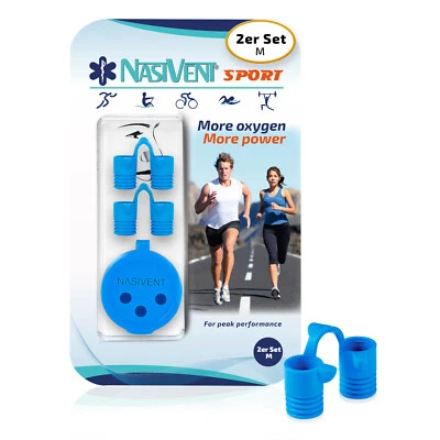Nasivent Sport - 2x Gr.M - Sky Blue - Nasendilatator - verbesserte Nasenatmung