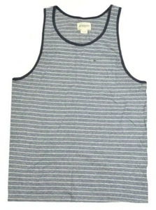 Top sin mangas Obey REDDING TANK azul marino blanco a rayas bolsillo delantero pecho para hombre - Imagen 1 de 1