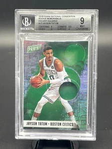 BGS 9 Jayson Tatum 2018 National Convention Rookie Memorabilia Escher Squares/10 - Bild 1 von 5