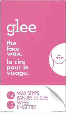 DAYBREAKSALE.COM JOY Glee Face Wax Kit, Hair Removal for Women, 24 Wax Strips and 12 Wipes