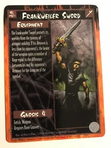 FRANKWEILER SWORD : RAGE LEGACY of Tribes CCG Equipment Card; 1996 TCG, Rare - Bild 1 von 4