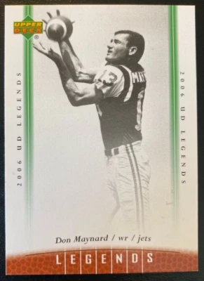 Don Maynard 2006 UD Legends Football #30 New York  Jets - Image 1 of 2