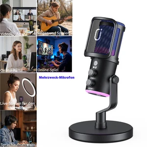 Gaming-Mikrofon Dynamisches USB-PC-Mikrofon für Gaming und Streaming-Überwachung - Afbeelding 1 van 10