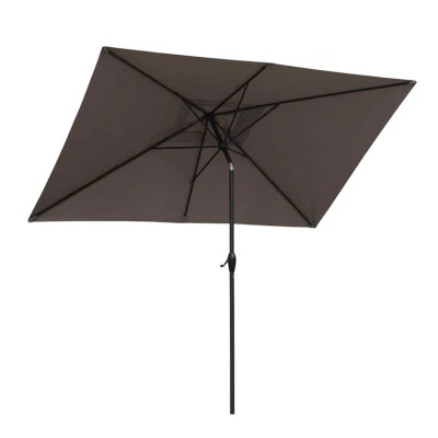 Sonnenschirm 2 x 3 m Kurbelschirm Gartenschirm Balkonschirm knickbar Alu Parasol - Bild 1 von 4