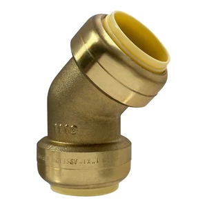 1 Pc XFITTING 1" X 1" PUSH FIT 45 DEGREE ELBOW FITTING - Picture 1 of 7