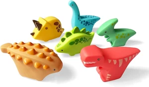 Floating Dinosaur Bath Toys without Holes(6Pcs),Baby Soft Bath Time Toys,Bathtub - Picture 1 of 12