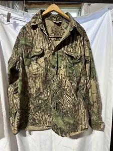 Vtg Walls Camo Button Up Shirt Mens Size XXL Hunting Realtree Advantage Timber - Picture 1 of 6