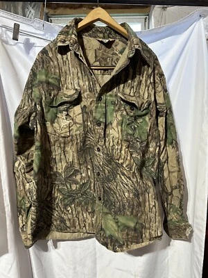 Vtg Walls Camo Button Up Shirt Mens Size XXL Hunting Realtree Advantage Timber - Image 1 of 4