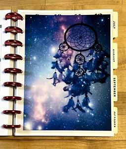 TABLERO/INSERTO Dreamcatcher de dos caras para usar con planificador feliz clásico- - Imagen 1 de 3