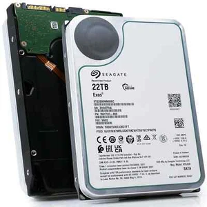 Seagate Exos X22 22TB Interne Server Festplatte ST22000NM000C 3,5 Zoll HDD SATA3 - Afbeelding 1 van 6