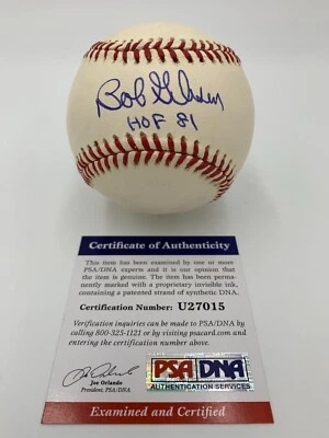 BOB GIBSON signed Rawlings MLB Official NATIONAL LEAGUE Baseball w/ROY 81 - PSA - Image 1 of 4