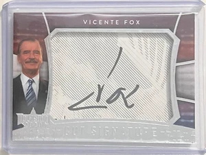 VICENTE FOX AUTO 2020 DECISION CUT SIGNATURES AUTOGRAPH FORMER PRESIDENT MEXICO - Picture 1 of 2