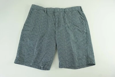 Шорты мужские J Crew Club размер 38 синий белый узор плоские спереди китайские - Изображение 1 из 4