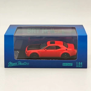 Stance Hunters 1/64 Dodge SRT Hellcat red & black Diecast Models Car Collection - Picture 1 of 6