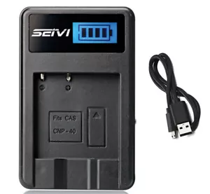 Battery Charger For Casio Exilim EX-Z30, EX-Z40, EX-Z50, EX-Z55, EX-Z57 Camera - Picture 1 of 6