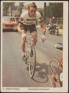 FIGURINA CARTONATA - 6 ROGER PINGEON - CICLISMO FRANCIA ANNI 60 - Picture 1 of 1
