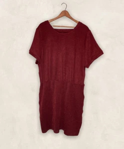 New Altar'd State 1X A Beautiful Soul Arula Red Knit V-Back Sweater Dress Plus A - Picture 1 of 4