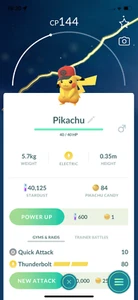 Pokemon Pikachu Hilbert Sombrero!! ¡Envío el mismo día o al día siguiente garantizado! Go - Imagen 1 de 1