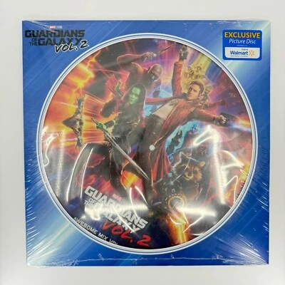 NEW Guardians Of The Galaxy Vol. 2: Awesome Mix - Walmart Picture Disc Vinyl LP - Image 1 of 2