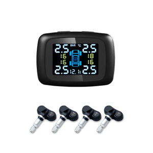 TPMS Car LCD Wireless Tire Pressure Monitoring System With 4 Internal Sensors