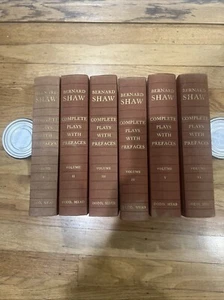 Set of (6) Volumes Bernard Shaw Complete Plays With Prefaces 1963 - Picture 1 of 9