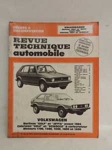 VOLKSWAGEN Golf Jetta Scirocco carburateur - Revue Technique Automobile CIP3506 - Imagen 1 de 3