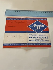 Pochette Photo Ancienne Publicitaire Agfa Montargis - Picture 1 of 2