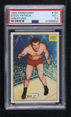 Parkhurst Wrestling Steve Patrick 1955-56 #101 PSA 3,5 Foto 1 de 2